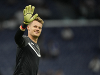 Alexander Nubel goalkeeper of Stuttgart and Germany during the warm-up before the UEFA Champions League 2024/25 League Phase MD1 match betwe...