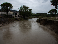 Damage from the flooding of the Marzeno River in the municipality of Brisighella, in the province of Ravenna, Emilia-Romagna, on September 1...