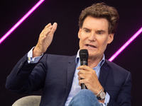 Carsten Maschmeyer, international startup investor, speaks at Media Park on the second day of Deutsche Telekom's Digital X event in Cologne,...