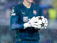 Dmytro Riznyk of FC Shakhtar Donetsk looks on during the UEFA Champions League 2024/25 League Phase MD1 match between Bologna FC and FC Shak...