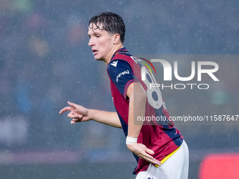 Giovanni Fabbian of Bologna FC during the UEFA Champions League 2024/25 League Phase MD1 match between Bologna FC and FC Shakhtar Donetsk at...