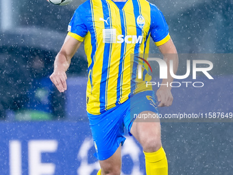 Valeriy Bondar of FC Shakhtar Donetsk during the UEFA Champions League 2024/25 League Phase MD1 match between Bologna FC and FC Shakhtar Don...