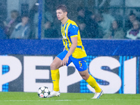 Valeriy Bondar of FC Shakhtar Donetsk during the UEFA Champions League 2024/25 League Phase MD1 match between Bologna FC and FC Shakhtar Don...