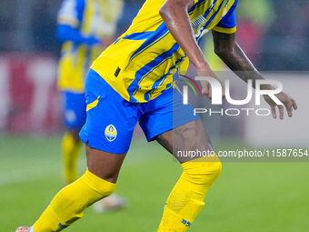 Pedrinho of FC Shakhtar Donetsk during the UEFA Champions League 2024/25 League Phase MD1 match between Bologna FC and FC Shakhtar Donetsk a...