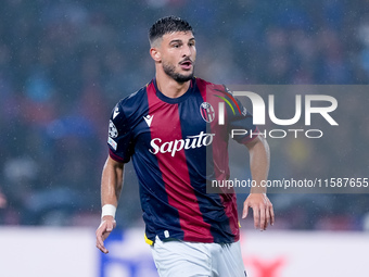 Riccardo Orsolini of Bologna FC looks on during the UEFA Champions League 2024/25 League Phase MD1 match between Bologna FC and FC Shakhtar...