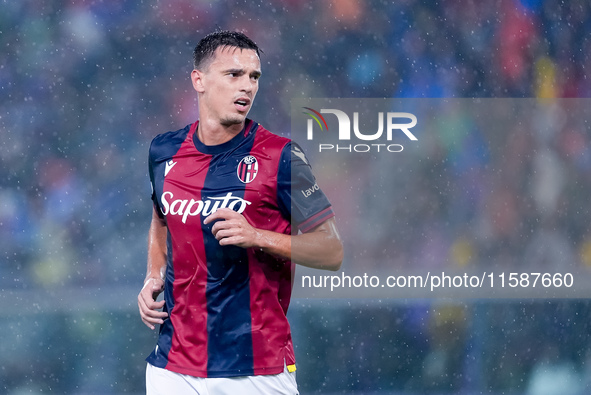 Nikola Moro of Bologna FC looks on during the UEFA Champions League 2024/25 League Phase MD1 match between Bologna FC and FC Shakhtar Donets...