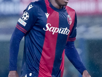 Jhon Lucumi of Bologna FC looks on during the UEFA Champions League 2024/25 League Phase MD1 match between Bologna FC and FC Shakhtar Donets...