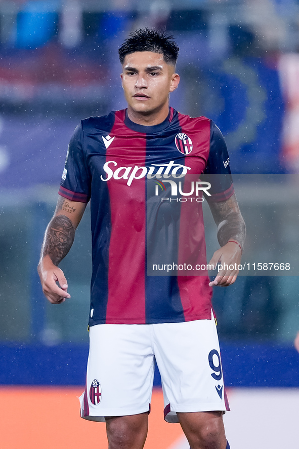 Santiago Castro of Bologna FC looks on during the UEFA Champions League 2024/25 League Phase MD1 match between Bologna FC and FC Shakhtar Do...