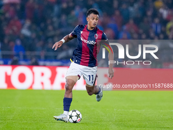 Dan Ndoye of Bologna FC during the UEFA Champions League 2024/25 League Phase MD1 match between Bologna FC and FC Shakhtar Donetsk at Stadio...