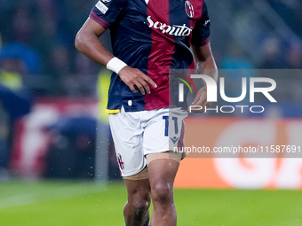 Dan Ndoye of Bologna FC during the UEFA Champions League 2024/25 League Phase MD1 match between Bologna FC and FC Shakhtar Donetsk at Stadio...