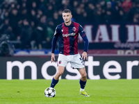 Stefan Posch of Bologna FC during the UEFA Champions League 2024/25 League Phase MD1 match between Bologna FC and FC Shakhtar Donetsk at Sta...