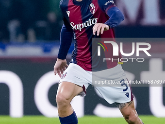 Stefan Posch of Bologna FC during the UEFA Champions League 2024/25 League Phase MD1 match between Bologna FC and FC Shakhtar Donetsk at Sta...