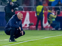 Vincenzo Italiano head coach of Bologna FC looks on during the UEFA Champions League 2024/25 League Phase MD1 match between Bologna FC and F...