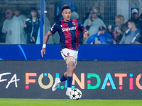 Dan Ndoye of Bologna FC during the UEFA Champions League 2024/25 League Phase MD1 match between Bologna FC and FC Shakhtar Donetsk at Stadio...