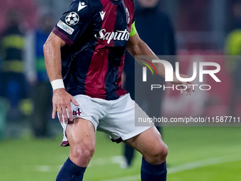 Riccardo Orsolini of Bologna FC during the UEFA Champions League 2024/25 League Phase MD1 match between Bologna FC and FC Shakhtar Donetsk a...