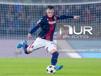 Sam Beukema of Bologna FC during the UEFA Champions League 2024/25 League Phase MD1 match between Bologna FC and FC Shakhtar Donetsk at Stad...