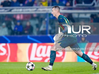 Dmytro Riznyk of FC Shakhtar Donetsk during the UEFA Champions League 2024/25 League Phase MD1 match between Bologna FC and FC Shakhtar Done...