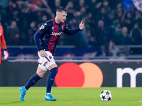 Sam Beukema of Bologna FC during the UEFA Champions League 2024/25 League Phase MD1 match between Bologna FC and FC Shakhtar Donetsk at Stad...