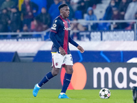 Jhon Lucumi of Bologna FC during the UEFA Champions League 2024/25 League Phase MD1 match between Bologna FC and FC Shakhtar Donetsk at Stad...