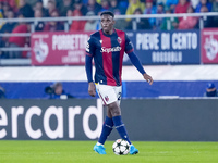 Jhon Lucumi of Bologna FC during the UEFA Champions League 2024/25 League Phase MD1 match between Bologna FC and FC Shakhtar Donetsk at Stad...