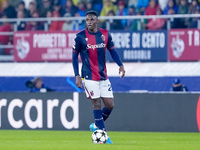 Jhon Lucumi of Bologna FC during the UEFA Champions League 2024/25 League Phase MD1 match between Bologna FC and FC Shakhtar Donetsk at Stad...