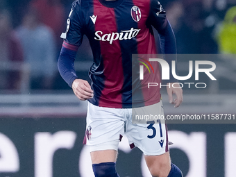 Sam Beukema of Bologna FC during the UEFA Champions League 2024/25 League Phase MD1 match between Bologna FC and FC Shakhtar Donetsk at Stad...