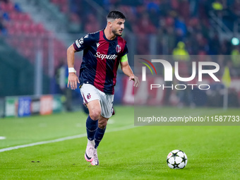 Riccardo Orsolini of Bologna FC during the UEFA Champions League 2024/25 League Phase MD1 match between Bologna FC and FC Shakhtar Donetsk a...