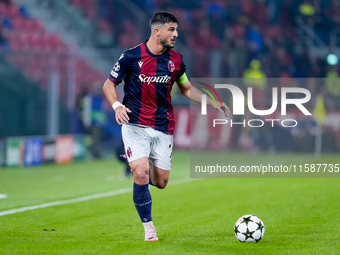 Riccardo Orsolini of Bologna FC during the UEFA Champions League 2024/25 League Phase MD1 match between Bologna FC and FC Shakhtar Donetsk a...