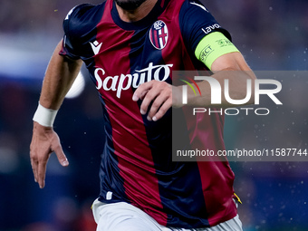 Riccardo Orsolini of Bologna FC during the UEFA Champions League 2024/25 League Phase MD1 match between Bologna FC and FC Shakhtar Donetsk a...