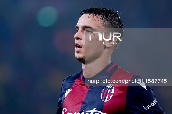 Nikola Moro of Bologna FC looks on during the UEFA Champions League 2024/25 League Phase MD1 match between Bologna FC and FC Shakhtar Donets...