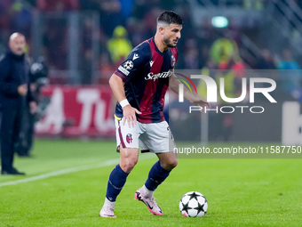 Riccardo Orsolini of Bologna FC during the UEFA Champions League 2024/25 League Phase MD1 match between Bologna FC and FC Shakhtar Donetsk a...