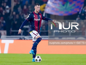 Sam Beukema of Bologna FC during the UEFA Champions League 2024/25 League Phase MD1 match between Bologna FC and FC Shakhtar Donetsk at Stad...