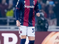 Sam Beukema of Bologna FC during the UEFA Champions League 2024/25 League Phase MD1 match between Bologna FC and FC Shakhtar Donetsk at Stad...