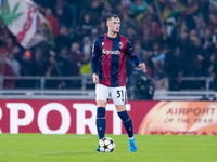 Sam Beukema of Bologna FC during the UEFA Champions League 2024/25 League Phase MD1 match between Bologna FC and FC Shakhtar Donetsk at Stad...