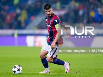 Riccardo Orsolini of Bologna FC during the UEFA Champions League 2024/25 League Phase MD1 match between Bologna FC and FC Shakhtar Donetsk a...