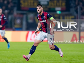 Riccardo Orsolini of Bologna FC during the UEFA Champions League 2024/25 League Phase MD1 match between Bologna FC and FC Shakhtar Donetsk a...