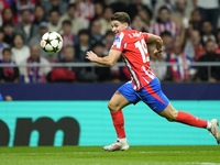 Julian Alvarez centre-forward of Atletico de Madrid and Argentina during the UEFA Champions League 2024/25 League Phase MD1 match between At...