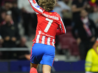 Antoine Griezmann second striker of Atletico de Madrid and France celebrates after scoring his sides first goal during the UEFA Champions Le...