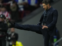 Diego Pablo Cholo Simeone head coach of Atletico de Madrid reacts during the UEFA Champions League 2024/25 League Phase MD1 match between At...