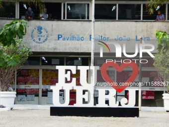 In Rio de Janeiro, Brazil, on September 19, 2024, UERJ student movement resists and demands the return of scholarship cuts, occupying the UE...