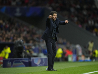 Diego Pablo Cholo Simeone head coach of Atletico de Madrid gives instructions during the UEFA Champions League 2024/25 League Phase MD1 matc...