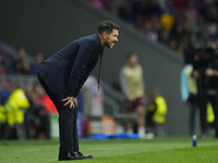 Diego Pablo Cholo Simeone head coach of Atletico de Madrid reacts during the UEFA Champions League 2024/25 League Phase MD1 match between At...