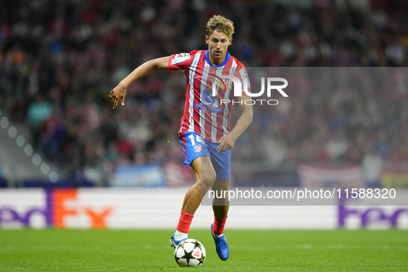 Marcos Llorente central midfield of Atletico de Madrid and Spain during the UEFA Champions League 2024/25 League Phase MD1 match between Atl...