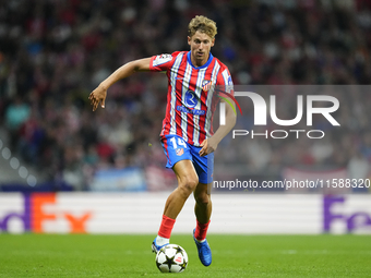 Marcos Llorente central midfield of Atletico de Madrid and Spain during the UEFA Champions League 2024/25 League Phase MD1 match between Atl...