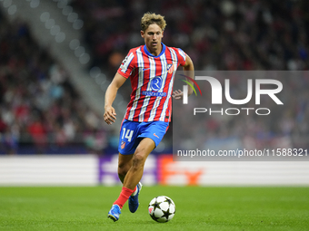 Marcos Llorente central midfield of Atletico de Madrid and Spain during the UEFA Champions League 2024/25 League Phase MD1 match between Atl...