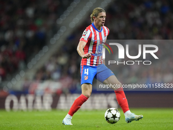 Conor Gallagher central midfield of Atletico de Madrid and England during the UEFA Champions League 2024/25 League Phase MD1 match between A...