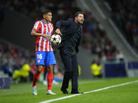 Diego Pablo Cholo Simeone head coach of Atletico de Madrid gives instructions during the UEFA Champions League 2024/25 League Phase MD1 matc...