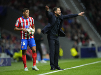 Diego Pablo Cholo Simeone head coach of Atletico de Madrid gives instructions during the UEFA Champions League 2024/25 League Phase MD1 matc...