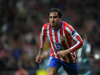 Jose Maria Gimenez centre-back of Atletico de Madrid and Uruguay celebrates after scoring his sides first goal during the UEFA Champions Lea...