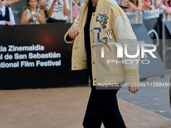 Noemie Merlant arrives at the Maria Cristina Hotel during the 72nd San Sebastian International Film Festival in San Sebastian, Spain, on Sep...